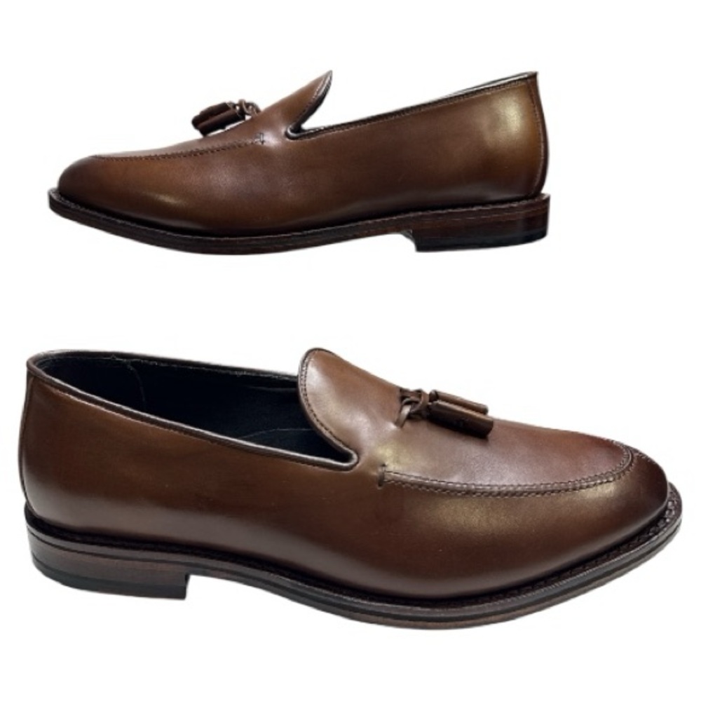 ALLEN EDMONDS NWOT MEN’S SPRING STREET TASSEL LOAFER CHILI LEATHER SZ 10.5 - Picture 6 of 11